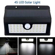 OkaeYa 45 LED Solar Motion Sensor Wall Light